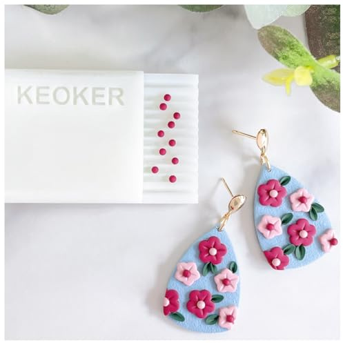 Keoker 2mm Polymer Clay Bead Roller, Polymer Clay Bead Maker, Bead Molds for Clay, Polymer Clay Tool, Polymer Clay Mold to Make 2mm Clay Beads