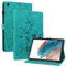 Rosbtib Custodia Cover per Samsung Galaxy Tab A8 2021 SM-X200/X205 10.5, Slim Fit Folio Pieghevole Cover Protettiva con Slot per schede Chiusura Magnetica, Gigli Verdi