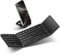 Vobafe Bluetooth Faltbare Tastatur mit Touchpad Kabellose Klappbare, Tragbare Mini Tastatur mit 3 Bluetooth-Kanälen für iOS, Android, Windows, Laptop PC Tablet, QWERTZ Layout, Schwarz