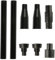 Bojueshaw 8Pcs Fountain Nozzle Kit,Adjustable Small Pump Water Spray Heads Set for Garden Ponds,Aquariums & Water Features