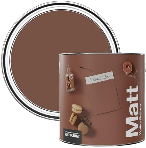 Rust-Oleum Matt Emulsion Wall Paint - Faded Ember 2.5 litre