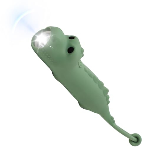 Lampe de Poche Enfant Rechargeable, Lampe Torche Dinosaur Lampes Enfants | Lampes de Poche LED Torche Silicone pour Enfant Camping Cadeau, Flashlight Pour Garçon Fille, Dimmable