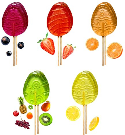 Zuckerfreie Lutscher TimPops – Set 10 Stück, 5 Sorten