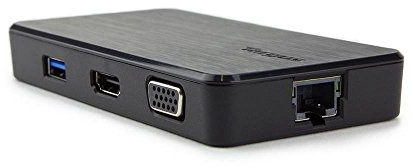 Targus USB Multi-Display Portable Adapter, HDMI & VGA, Ethernet, 2 x USB-A Hub, Black (ACA928EUZ)