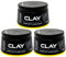 Totex CLAY Haarwachs I Clay Hair Styling Wax I Schokolade & Vanille Duftendes Haarwachs I Mattes Natürlichen Haarlook I maximale Kontrolle I 150ml (3 Stück)