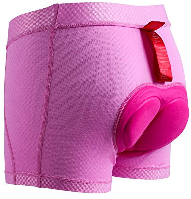 Santic Radhose Damen Radlerhose Damen Kurz Gel Fahrradunterwäsche Damen Rosa XXL