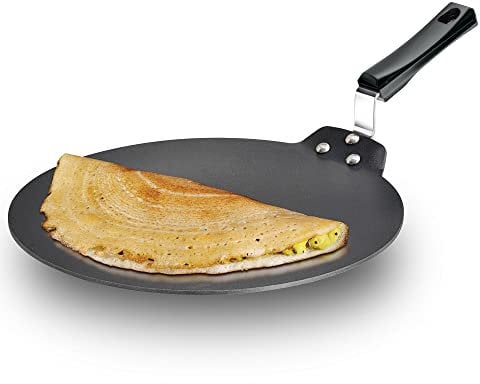 HAWKINS Futura - DT30 DT-30 Dosa Tava Nonstick Indian, 12-inch, Black
