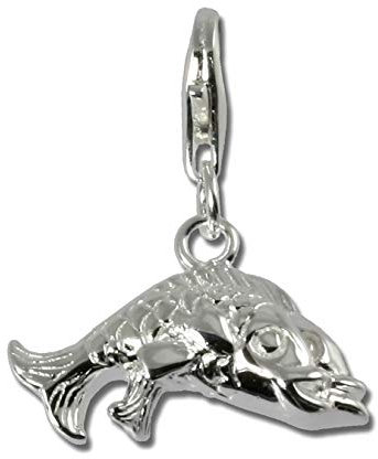 SilberDream Charm Schmuck Anhänger Fische Sternzeichen 925 Echt Silber D3FC7103