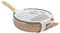 URBN-CHEF Sauteuse profonde de 28 cm avec couvercle anti-adhésif avec revêtement en céramique pour induction (or rose)