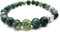 Reiki Moos-Achat Edelstein Armband im Schmuckbeutel