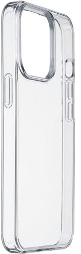 cellularline Clear Strong - iPhone 15 Pro Max - Custodia Rigida con Bordi Gomma - Anti-Shock Protegge da Urti e Cadute - Compatibile con Ricarica Wireless Contiene Materiale Riciclato - Trasparente