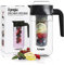 Il Pregio Fruit Infuser Water Pitcher, Borosilicate Glass Infusion Jug Ideal for Iced Tea, Juice, Beverages, Water, Lemon, Fruit Wedges & Herbs