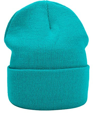MASADA Damen und Herren Beanie Winter-Mütze - Türkis