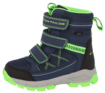 Tom Tailor 4270403 Schneestiefel, Navy-Green, 37 EU
