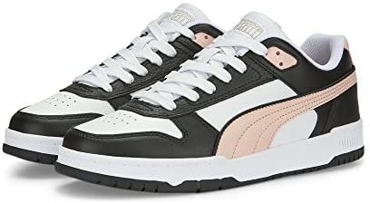 PUMA Unisex Rbd Game Low Low-Top Trainers, PUMA White-Rose Dust-PUMA Black-PUMA Gold, 7 UK