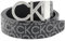 Calvin Klein Herren Gürtel New Mono Belt 3,5 cm Kunstleder, Schwarz (Black Monogram), 100 cm