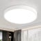 Style home 24W Deckenleuchte LED Deckenlampe,ultraslim Ø30x4cm,Warmweiß 3000K,runde Lampe aus Metall für Wohnzimmer Schlafzimmer Büro Küche Diele Flur (Weiß)