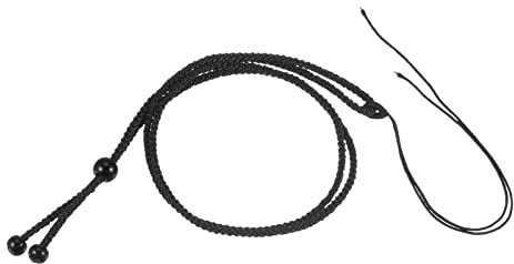 sourcing map 10pcs Jade Rope Nylon Cord Empty Necklace Holder Strings Emerald Rope Adjustable Pendant Braided Necklace Rope for Necklace DIY Crafts Handmade, Black