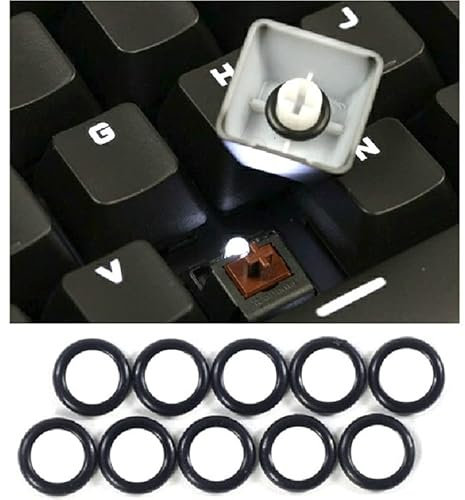 ICAMAS 150 stücke Tastenkappen O Ring Dichtung Schalter Sound Dämpfer for Cherry MX Tastatur Dämpfer Ersatz Noise Reduction Tastatur O-Ring Dichtung