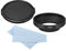 PATIKIL 55mm Lens Hood, Wide Angle Matte Surface Anti-reflective Inside Hood with Cap and Cleaning Cloth for Camera Lens, Black for Nikon, for Fujifilm, for Pentax, for Leica