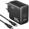 INIU 65W Caricatore USB C Alimentatore, 2 Porto USBA-USBC Adattatore di Alimentazione, Compatto e Salvaspazio, Caricabatterie Veloce per MacBook iPad Pro Air, iPhone 16 15 14 Pro Max, Galaxy S24 ecc