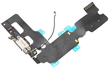 Charging Port USB Dock Connector Flex Cable+Microphone+ Antenna Module Replacement for IPhone 7 Plus, Mobile Phone Repair (White)