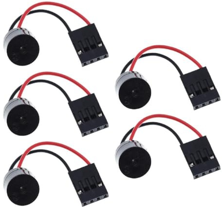 xromtbem 5Pcs PC Computer Mainboard Motherboard Case Buzzer Connector Internal Speaker Beep Code Buzzer Alarm Adapter Cable Internal Speaker Mini Case Buzzer Power On Self Test Beep