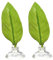 2 Pack Betta Fish Leaf Hammocks - Floating Aquarium Resting Beds for Bettas - Natural-Looking Artificial Plants with Suction Cups (Green)