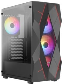 AEROCOOL Boitier PC Moyen Tour Volcan G v1 (Noir)