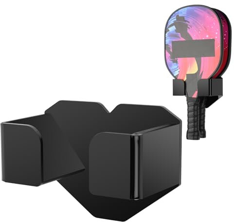 Cosmos Pickleball Paddle Holder Rack Sports Court Fence Hooks Clip Chain Link Fencing Mount Stand Holds 2 Pcs Pickleball Paddles Pickleball Rackets for Pickleball Tennis Court Storage Accessories