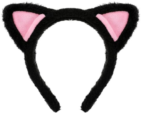 Dimeho Cute Katzenohren Haarband, Katzenohren Stirnbänder Katzen Cartoon Haarreif Waschgesicht Plüsch Haarschmuck für Cosplay Kostüm Party Musikfestivals Kostümpartys Themenpartys