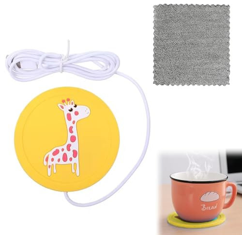 Calentador De Tazas,Calentador De Taza Café,Calentador De Café,Calentador Taza,Calentador de Café,Calentador de Taza de café Eléctrico,con un Trapo,para Calentar café térmico,Leche,Té