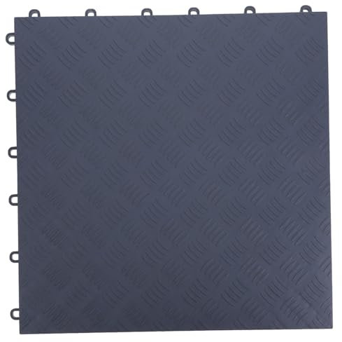 KONTONTY Piastrelle Per Pavimenti Da Garage Ad Incastro Piastrelle Antiscivolo Resistenti Olio E Macchie Ad Incastro in Plastica