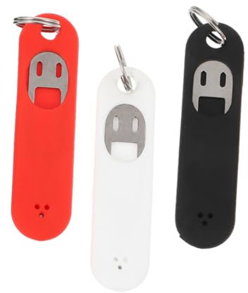 CHILDWEET SIM Karten Entfernungswerkzeug 3 Stück mit Schlüsselanhänger aus Edelstahl und Silikon Schutz vor Beschädigung und Verlust für Handy SIM Chips