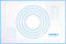GWHOLE Tapis de Cuisson en Silicone Anti-adhésif Tapis Patisserie Tapis de Pâte avec Mesures - 60 x 40 cm Bleu