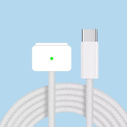 feavctag USB-C to MagSafe3 Charging Cable for Macbook: 140W PD Fast Charging USB-C to MagSafe3 Cable For MacbookAir (13/15 M3,2024)(15 M2,2021)(13 M2,2022);Pro 2021/2023/2024(14/16)(2m)-Sliver