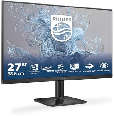 Philips 27E2N1100L - Moniteur Full HD 27 Pouces, synchronisation d'image Adayptive (1920x1080, 100 Hz, 1x D-Sub, 1x HDMI 1.4) Noir