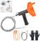Drain Snake Auger 33 Feet, Plumbing Snake Drain Hair Clog Removal Tool, Sink Unclogger Drain, Heavy Duty Toilet Snake Auger, Cleaner Tool for Bathroom Kitchen Tub Shower Drain Clog Remover with Gloves