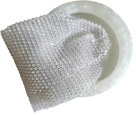 Eighosee Wine Bag, Elastic Net Sturdy Handle Wedding Gift, Sparkly Beautiful Reusable Wine Bag for Wedding Birthday Party