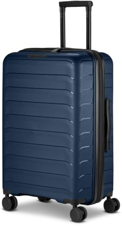 D & N Check-in Koffer für Damen und Herren | mittelgroßer Trolley 42 x 26 x 65 cm aus hochwertigem, leichtem Polypropylen Material | Erweiterbar & TSA Schloss | Toronto Serie