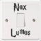 Nox Lumos (Off On) - Light Switch Stickers x2 - Bedroom Decor Magic Wizarding Room Kids Wall Decals - Black, Colour or Glow-in-The-Dark by SuperDuperDecor® - Black