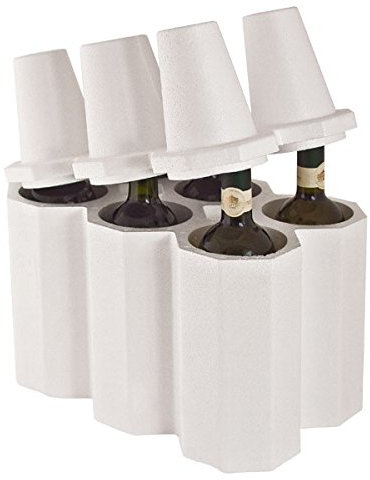 Propac z-cant6 Range-bouteilles Porte-bouteilles en polystyrène, 35 x 23 x 34,5 cm, lot de 10