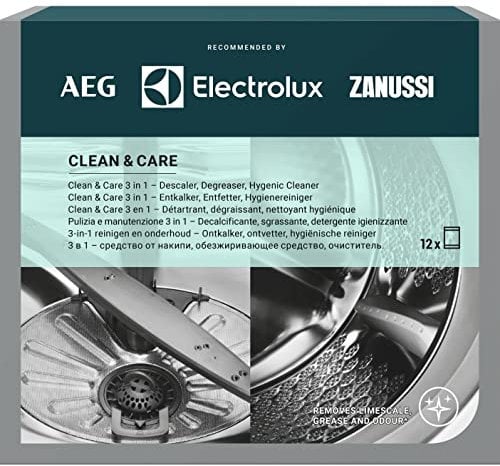 Clean & Care Sgrassante Disincrostante Decalcificante Anticalcare Profesisonale Per Lavastoviglie E Lavatrice - 3 Confezioni Da 12 Bustine