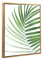 Schattenfugenrahmen Set Lemgo Blattgold mit Keilrahmen Leinwand Bild Druck Motiv: Palmenblatt 1 70x100cm