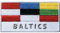 2 x Baltikum Aufnäher gestickt - Lettland Litauen Estland - Patch 70 x 36 mm, Aufnäher Aufbügler Bügelflicken/Flagge Wappen Reise, Reisen, Reiseführer