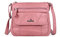 Angelkiss Kleine Damen-Umhängetasche, Leder, Schultertasche für Damen, Hobo-Tasche mit verstellbarem Schultergurt, Pink