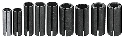Bestgle 9pcs Fresador CNC de Repuesto Adaptadores de Mandril de Boquilla Convertidores de Bujes Divididos para Máquina de Grabado Router de Madera