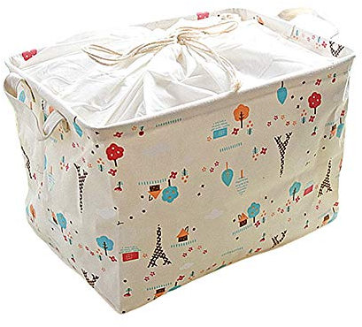 BOduShang wäschekorb Stoff wäschekorb klein Babykorb zur Aufbewahrung von Kleidung Korbspeicher Spielzeugkorb Baby Wäschekorb Stoffaufbewahrungskorb