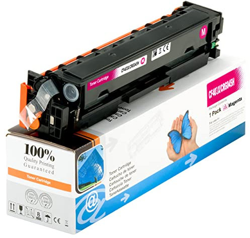 ESMONLINE 1 kompatibler Toner 201X (CF403X) Magenta für Lasergeräte Tonerkartusche Ersatz für HP 201A CF400X CF400A CF401X CF402X CF403X Color Laserjet Pro MFP M277dw M252dw M277n M277 277dw M274n