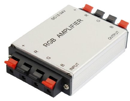 Ruilogod AMPLIFICATEUR DE SIGNAL DE SIGNAL DE LED RGB RGB DC 12-24V